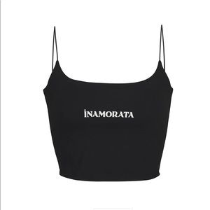 INAMORATA Spaghetti strap Cropped tank